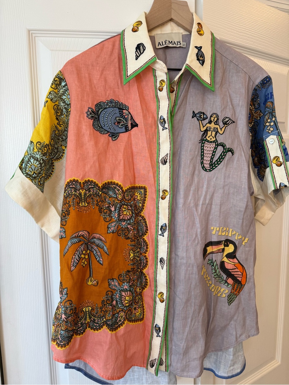 ALÉMAIS
Linen Printed Top trippy tropic - Picture 3 of 11